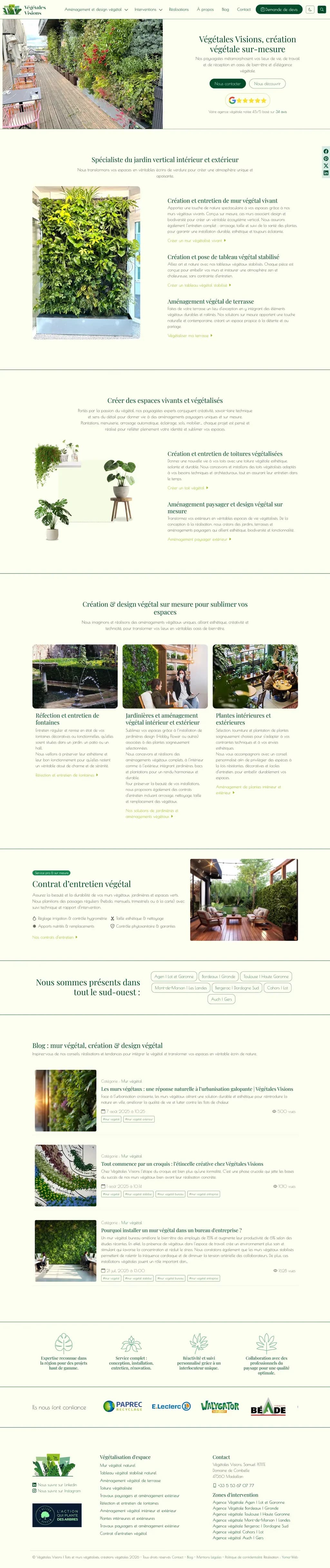 Accueil de vegetales-visions.fr, thème clair