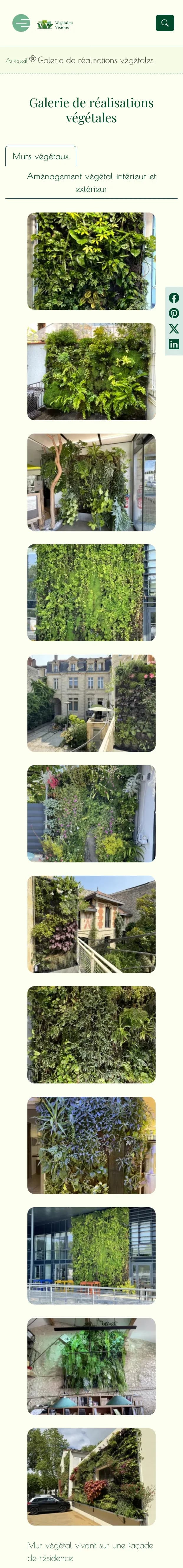 Galerie de réalisations en version mobile